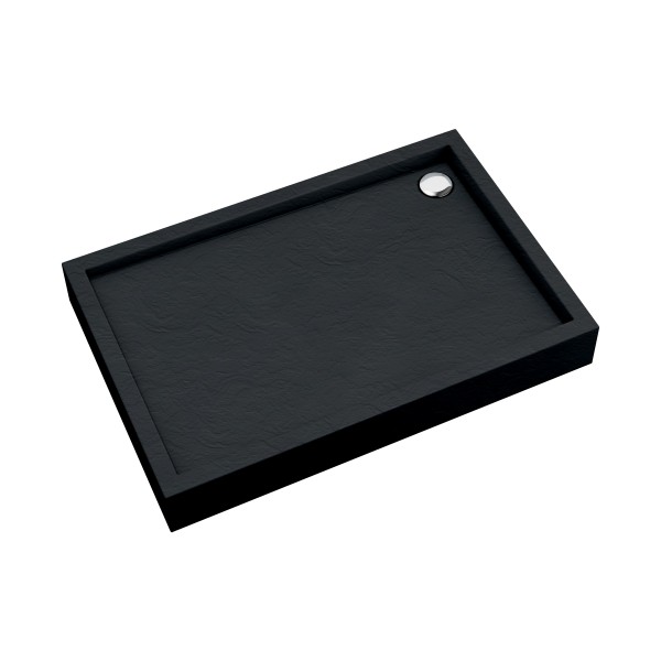 AQUABAD Duschwanne ELEGANA Black Stone | Rechteck