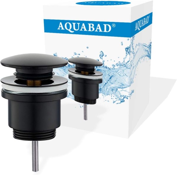 Aquabad Click Clack Ablaufgarnitur Set CC32 Schwarz