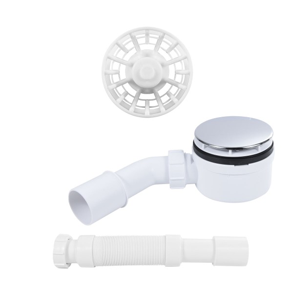 Trapflex Ablaufgarnitur Set inkl. McAlpine HC2730 Chrom